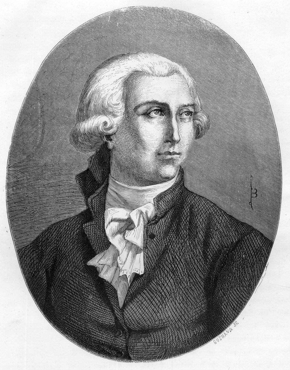 Antoine Laurent Lavoisier (1743-1794), フランスの化学者の肖像 - Dupray de La Maherieの "Le Livre Rouge - Histoire De L