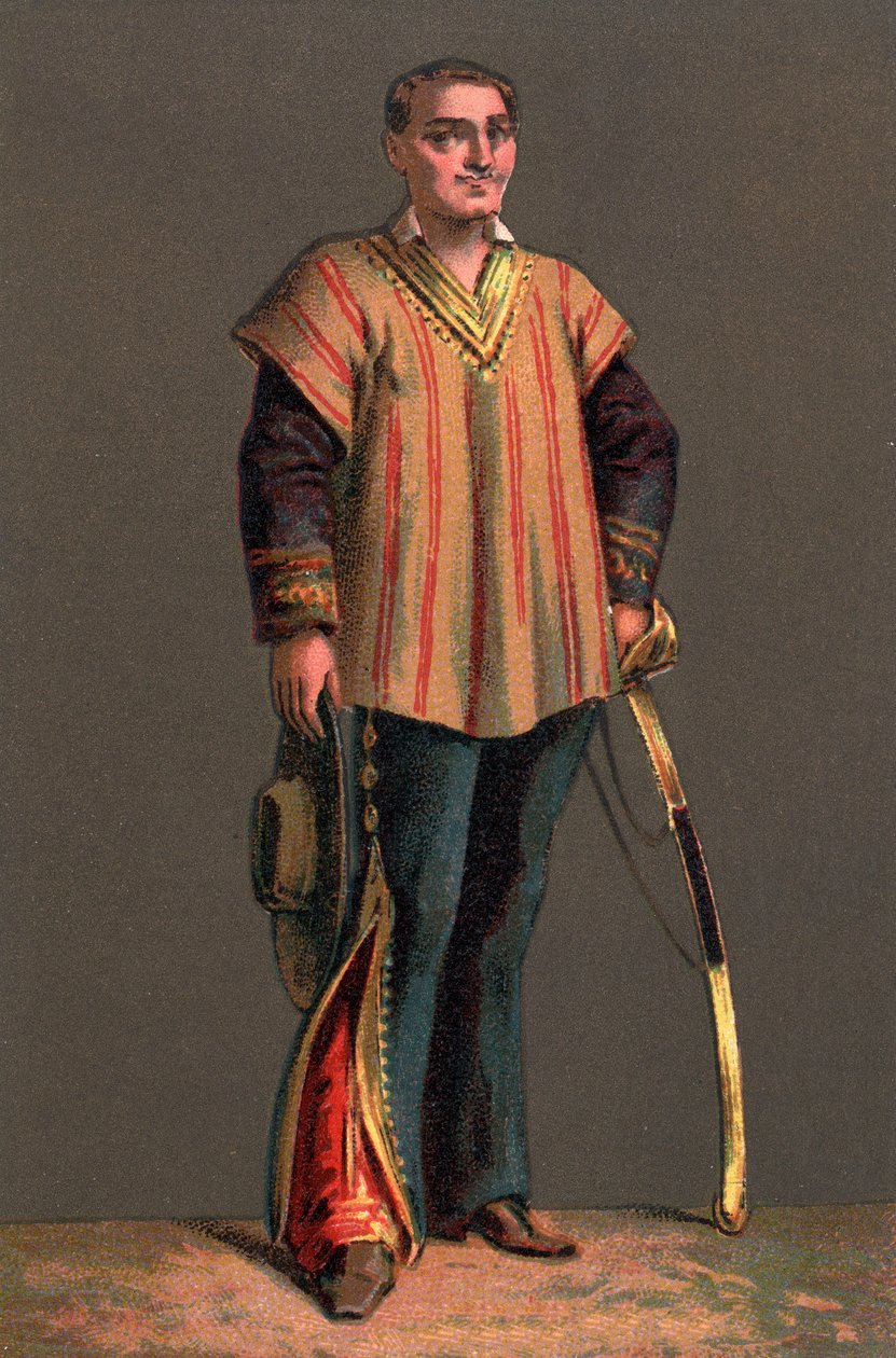 BENITO PABLO JUAREZ (1806-1872) メキシコの国家公務員、革命家の肖像。クロモリトグラフ 個人蔵 作： 匿名匿名