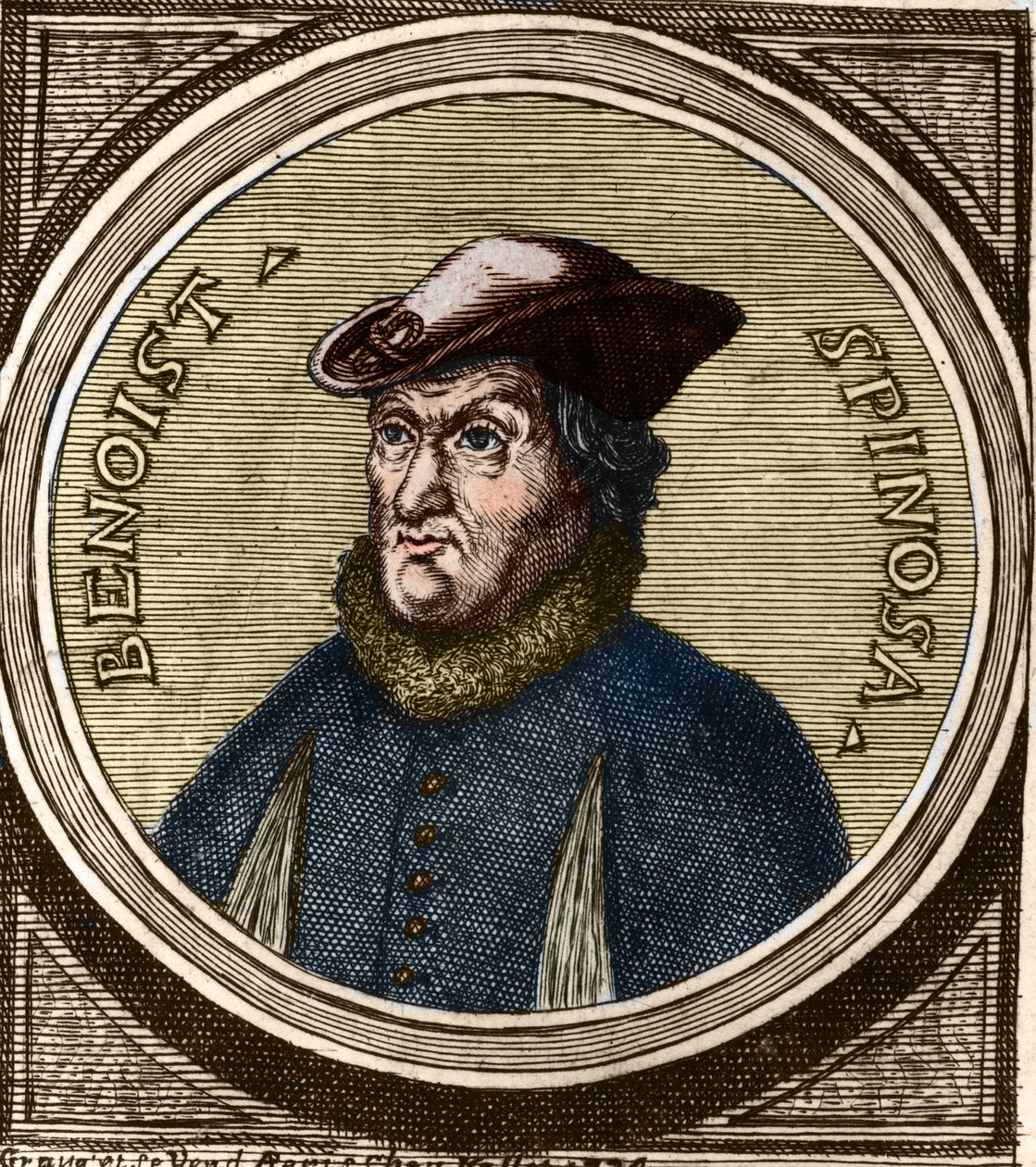 バルーク・スピノザ（1632-1677）は、オランダの哲学者で、Bento de Espinosa、Benedictus de Spinoza、Benoit de Spinozaとも呼ばれています。17世紀のエングレーヴィング 作： 匿名匿名
