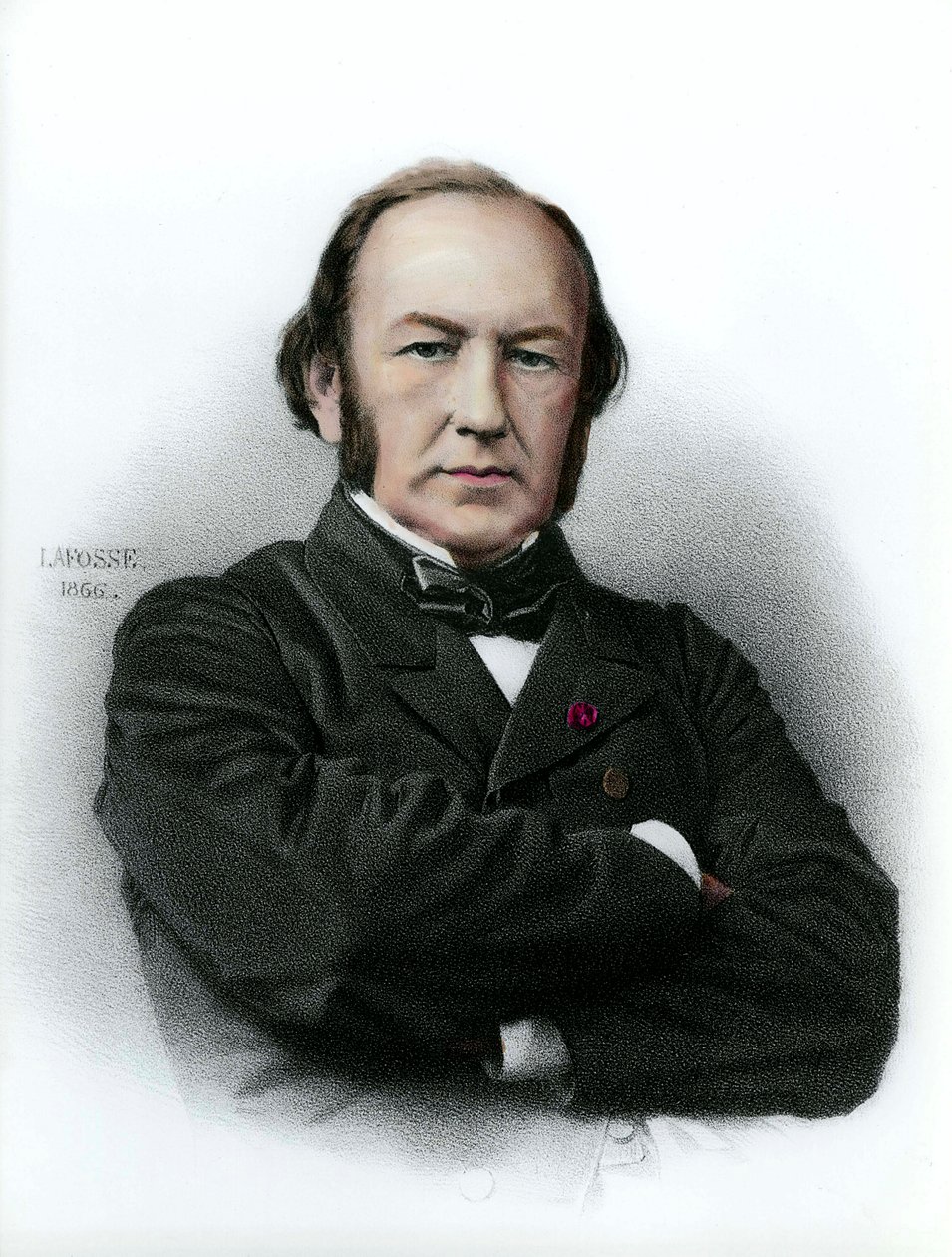 クロード・ベルナール（1813～1878）フランスの生理学者の肖像。 作： 匿名匿名