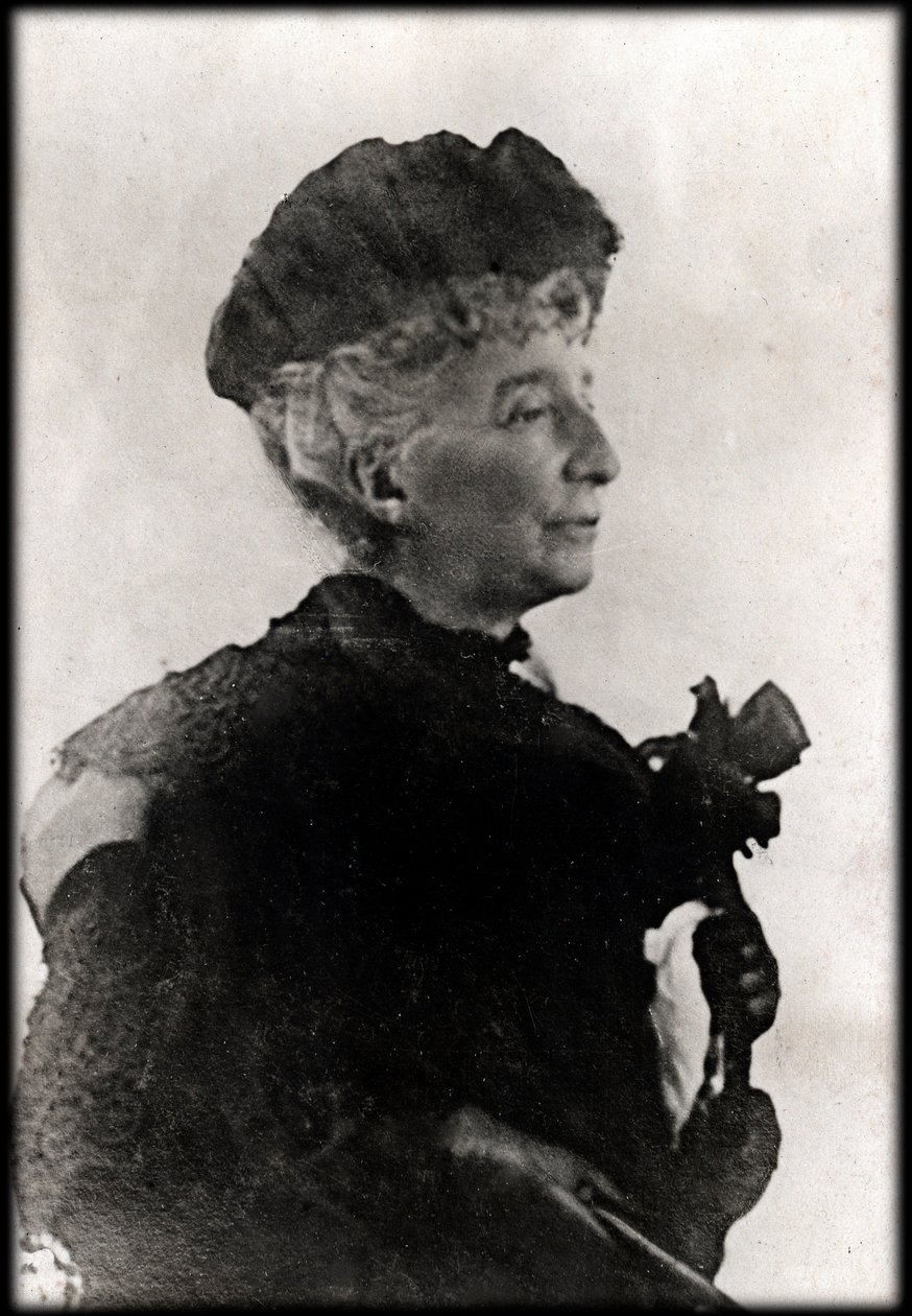 Portrait of Cosima Wagner (1838 - 1930) - フランツ・リストの娘であり、リヒャルト・ワーグナーの2番目の妻であるコジマ・フランチェスカ・ガエターナ・ワーグナー（1837 - 1930）の肖像。 作： 匿名匿名