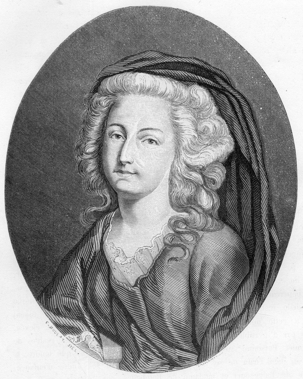 ルイ16世の妹、マダム・エリザベート（1764-1794）と呼ばれるフランスのエリザベート・フィリピーヌ・マリー・ヘレーヌの肖像 - デュプレ・ド・ラ・マヘリーの「Le Livre Rouge - Histoire De L