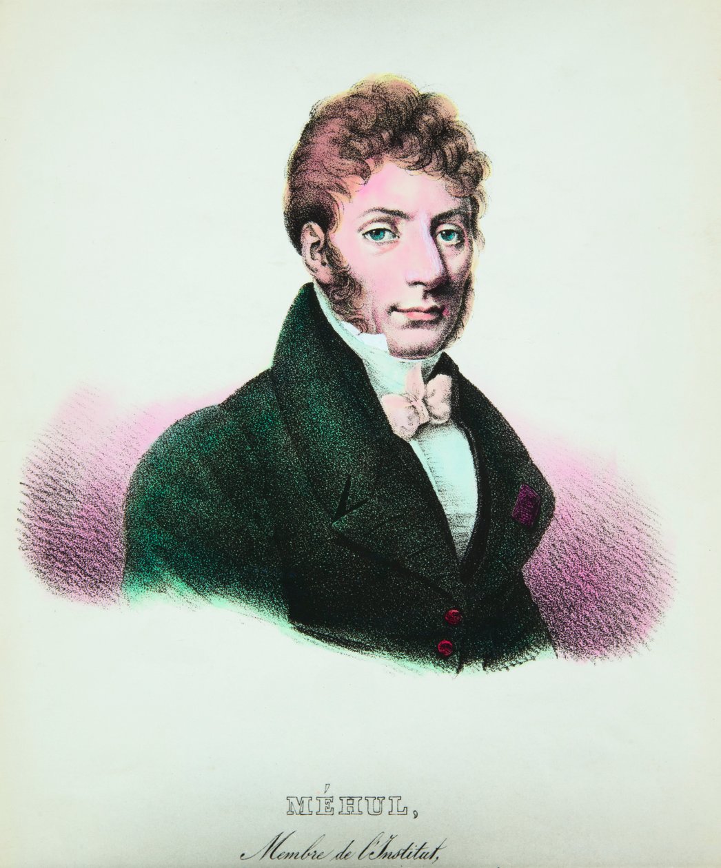 エティエンヌ・ニコラ・メフル（1763-1817）の肖像（作曲家）、プリヴェ・コレクション 作： 匿名匿名