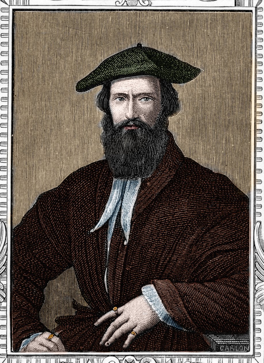 ジロラモ・フランチェスコ・マリア・マッツォーラの肖像（パルミジャニーノまたはパルメザン（1503-1540）と呼ばれるイタリアの画家）。個人蔵。 作： 匿名匿名