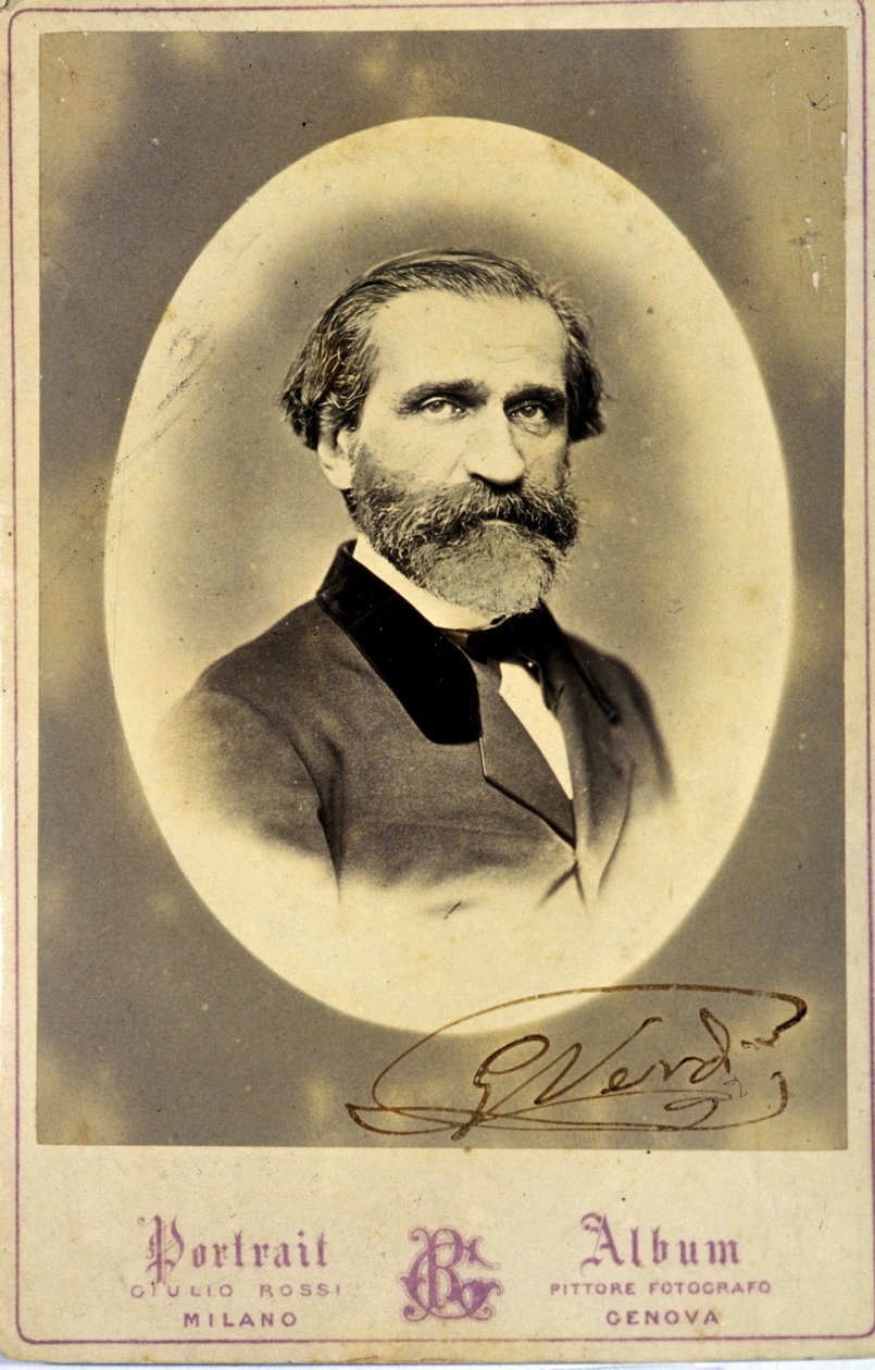 イタリアの作曲家ジュゼッペ・ヴェルディ（1813-1901）の肖像 1850年頃 個人蔵、ミラノ 作： 匿名匿名