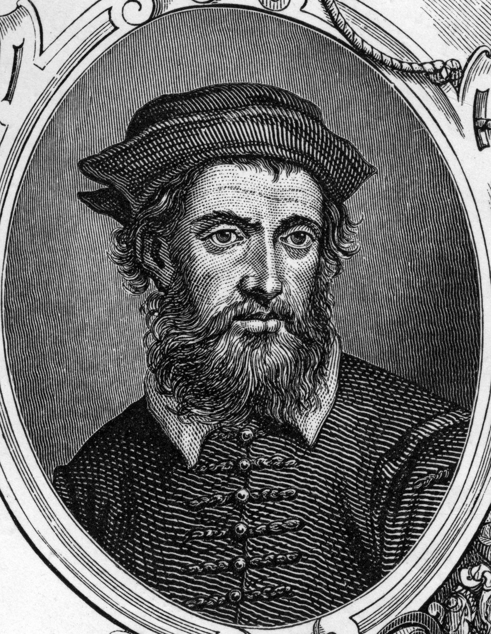 グレゴリオ・ディ・トマソ・キウリノヴィッチ・ロ・スキアヴォーネ（1436-1504）の肖像 イタリアの画家。1859年、アルメンゴーによる「ヨーロッパの画廊-イタリア」に掲載された版画。個人蔵。 作： 匿名匿名