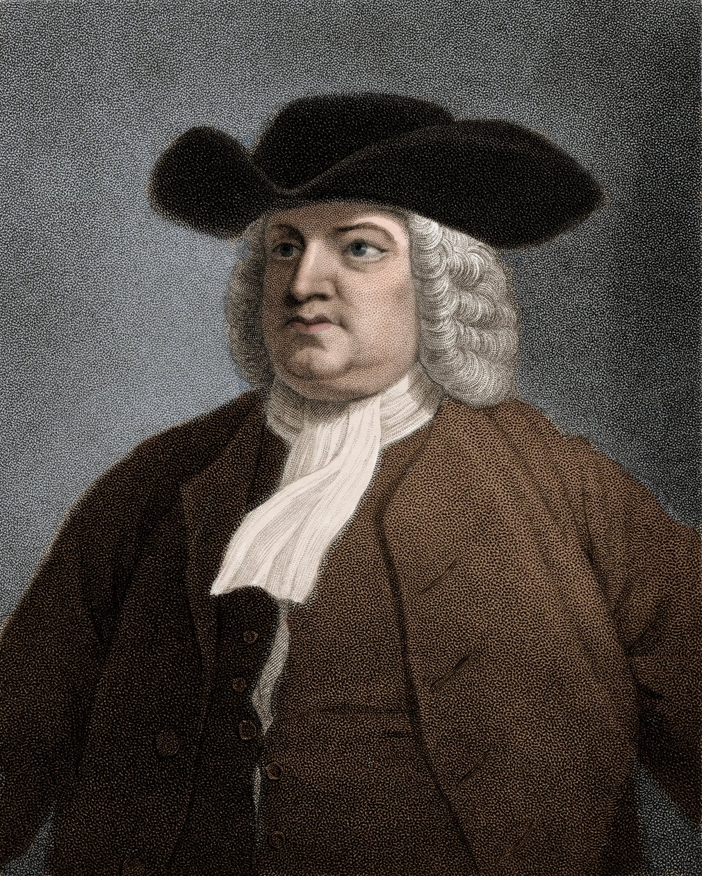 Guillaume (William) Penn (1644-1718) イギリスのクエーカー教徒、ペンシルバニア州の創設者 - William Pennの肖像 作： 匿名匿名