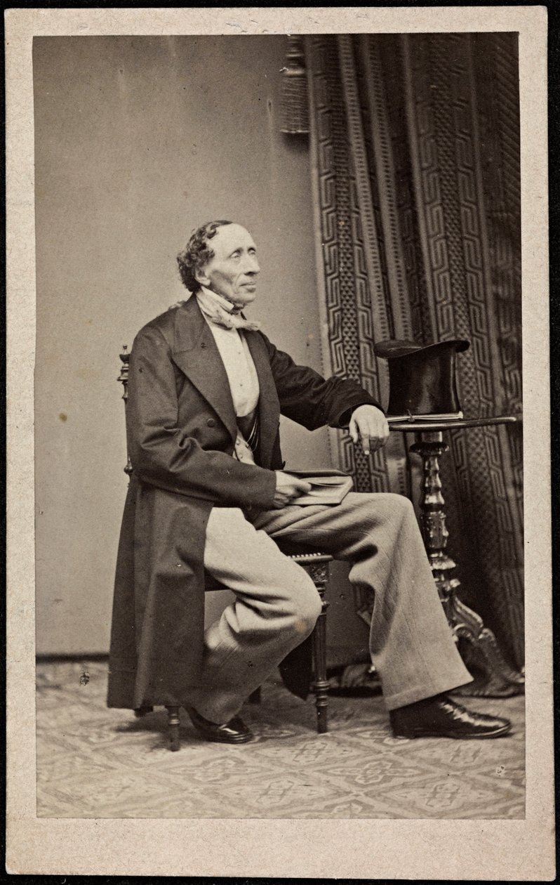 ハンス・クリスチャン・アンデルセン（1805-1875）の肖像、匿名 .写真、1865年頃個人蔵 作： 匿名匿名