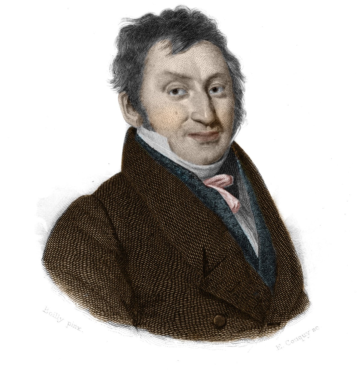 ジャン・アントワーヌ・ボーヴィーズ（1786-1836）のポートレートは、「Portraits et histoire des hommes utile: hommes et femmes de tous pays and de tous conditions, qui have acquired rights to rebirth of men」に掲載されています。 作： 匿名匿名