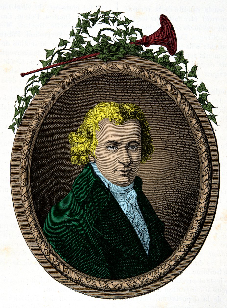 Jean Baptiste Cant Hanet, dit Clery (1759-1809) の肖像、エングレーヴィング、個人蔵 作： 匿名匿名