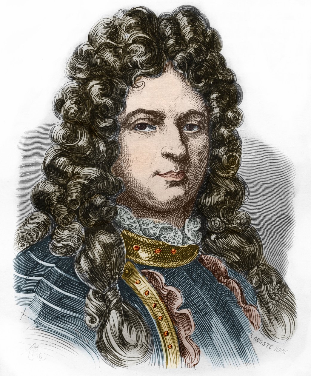 ジャン・バルト（1650-1702）の肖像。19世紀のエングレーヴィング。個人蔵。 作： 匿名匿名