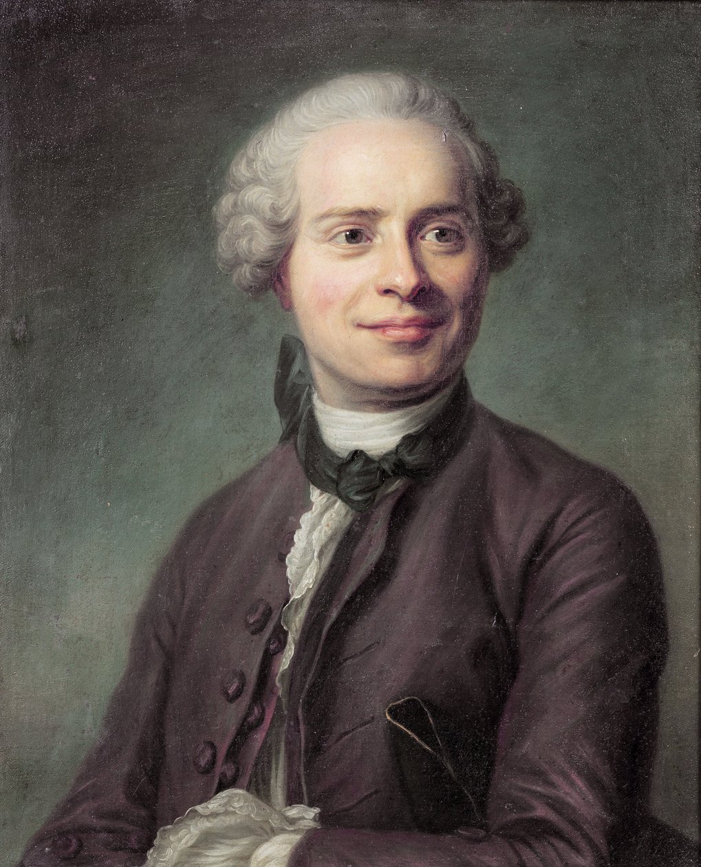 ジャン・ル・ロンド・ダランベール（1717-1783）の肖像、匿名 .油彩・キャンバス 作： 匿名匿名