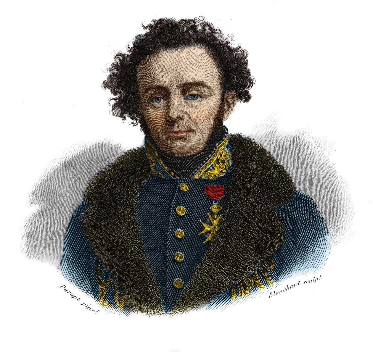 フランスの博物学者ジョセフ・ポール・ガイマール（1796-1858）の肖像が、Societe M.A.発行の「Portraits and history of useful men: all countries and conditions, who has acquired rights to men
