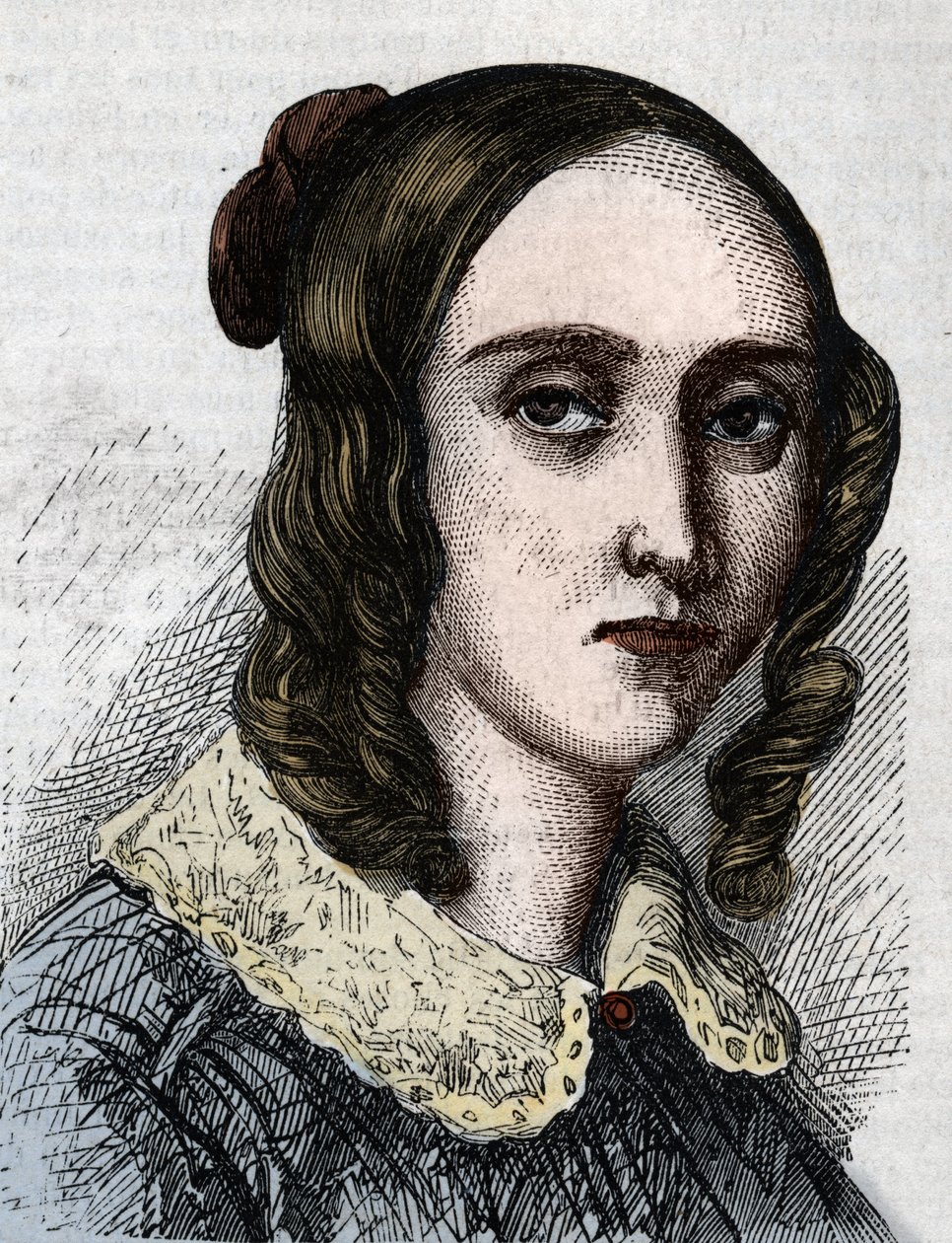 Louise Farrenc 1804-1875のポートレート。ピアニスト、作曲家、フランス人教師。 作： 匿名匿名