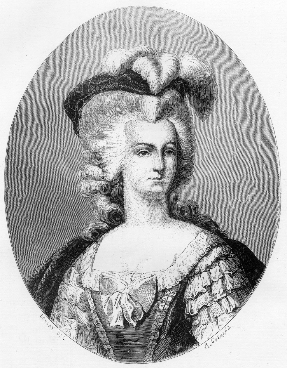 フランス王妃マリー・アントワネット（1755-1793）の肖像 - デュプレ・ド・ラ・マヘリーの「Le Livre Rouge - Histoire De L