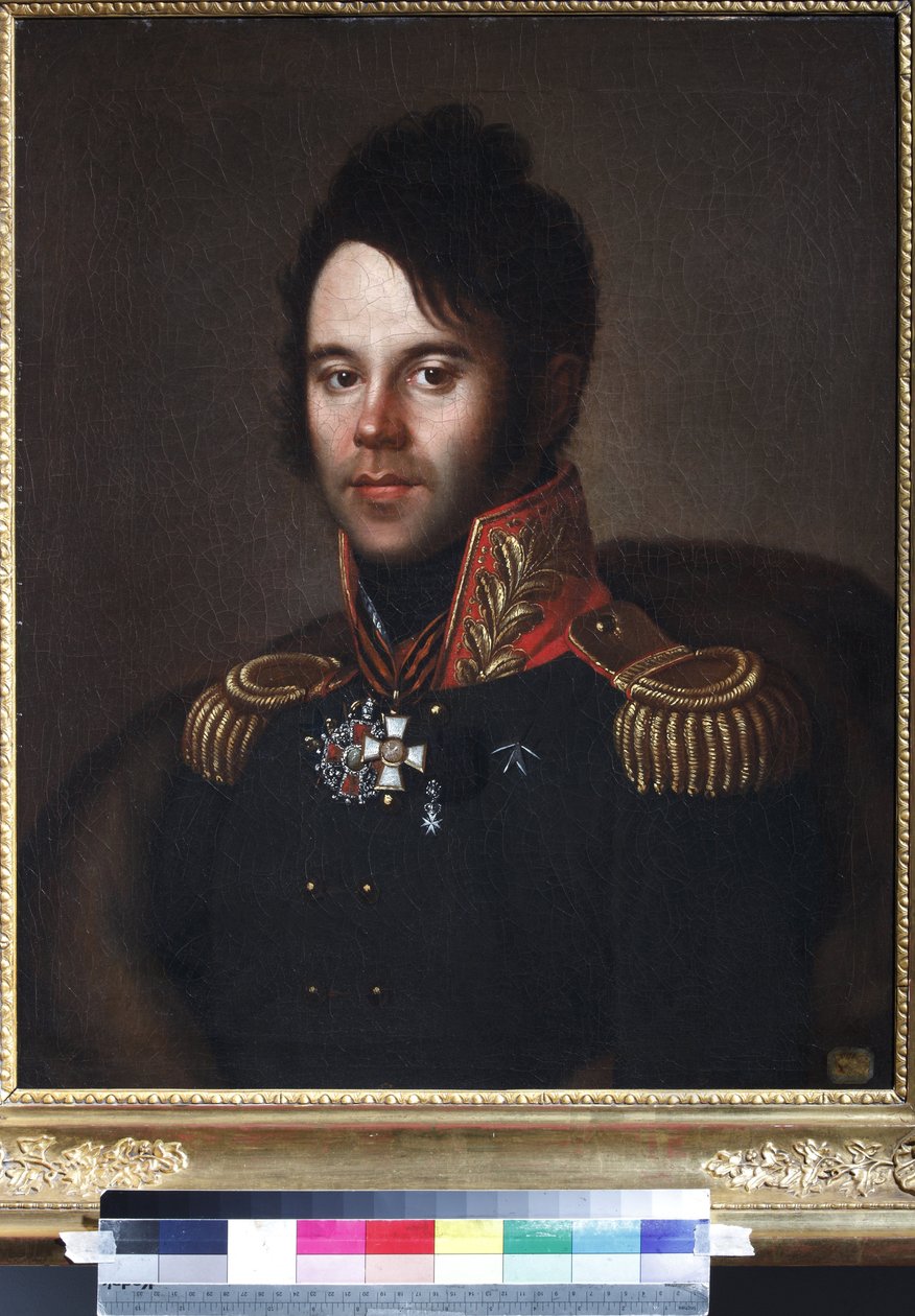 市長ピョートル・アファナシエヴィチ・パプコフ(1772-1853)の肖像 - Anonymous.油彩・キャンバス 作： 匿名匿名