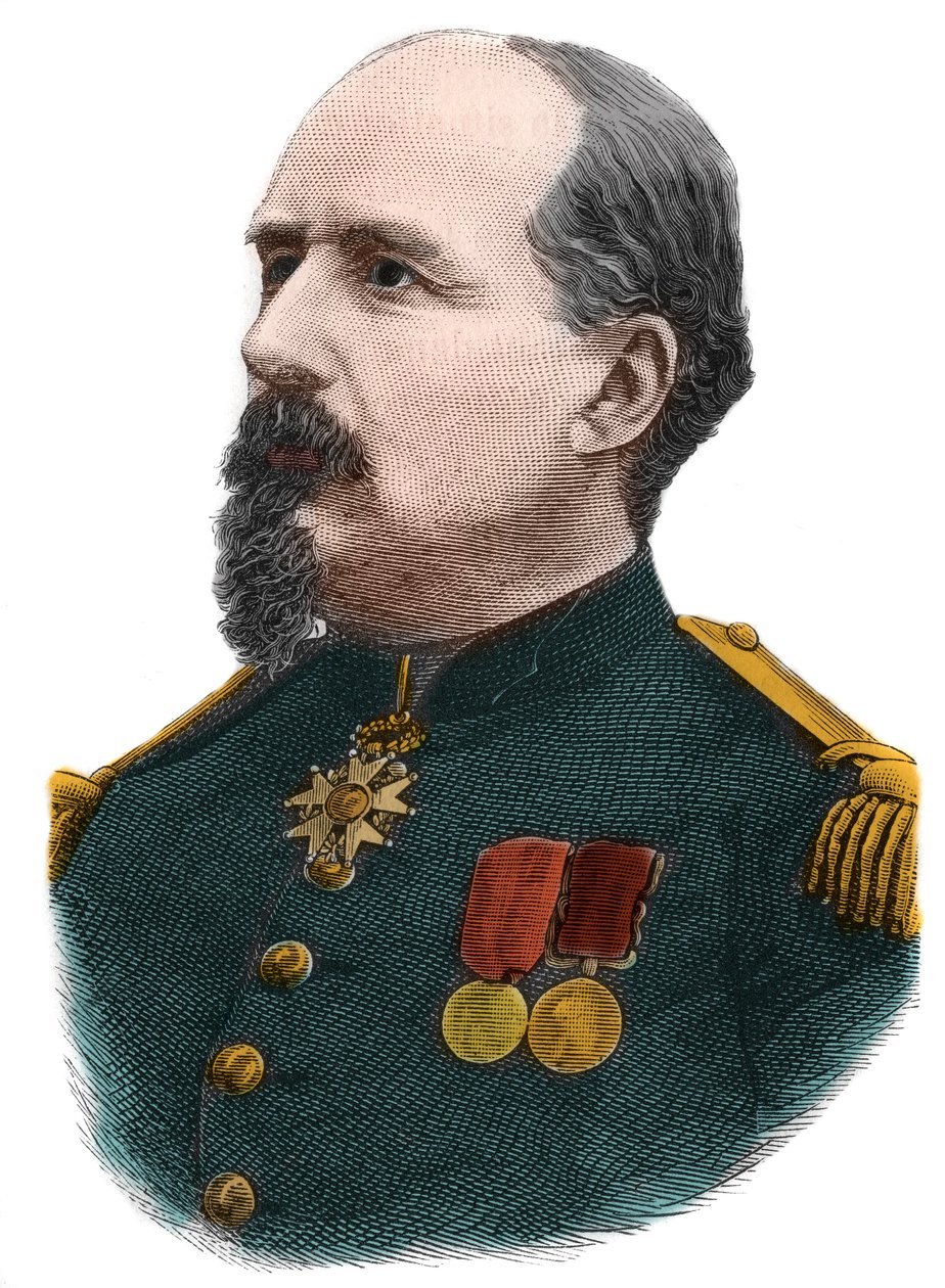 Pierre Philippe Denfert Rochereau (Denfert-Rochereau) (1823-1878) フランスの大佐の肖像。 作： 匿名匿名