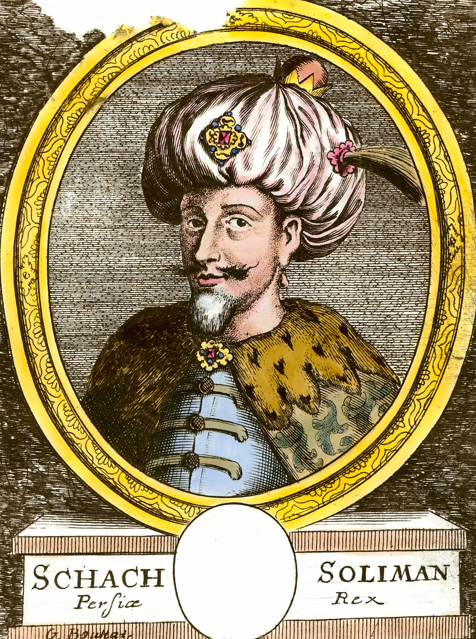 スルタン、ソリマン（スレイマン）1世（1494-1566）の肖像 オスマン帝国18世紀のエングレーヴィング。個人蔵 作： 匿名匿名