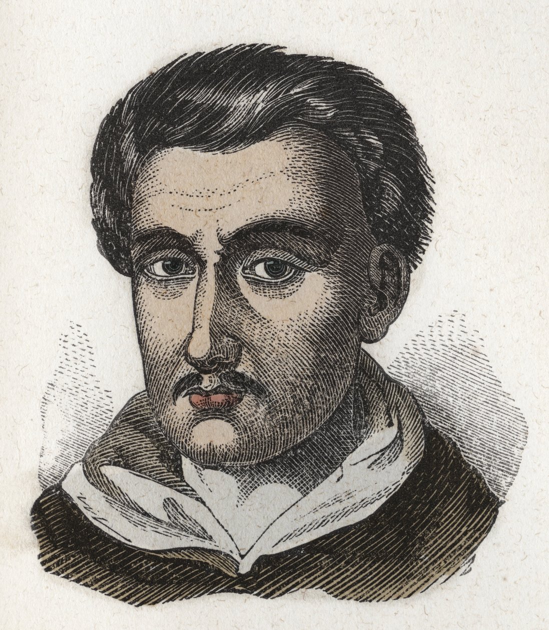 ドミナントの修道士で哲学者のTommaso Campanella (1568-1639)の肖像。エングレーヴィング。個人蔵 作： 匿名匿名