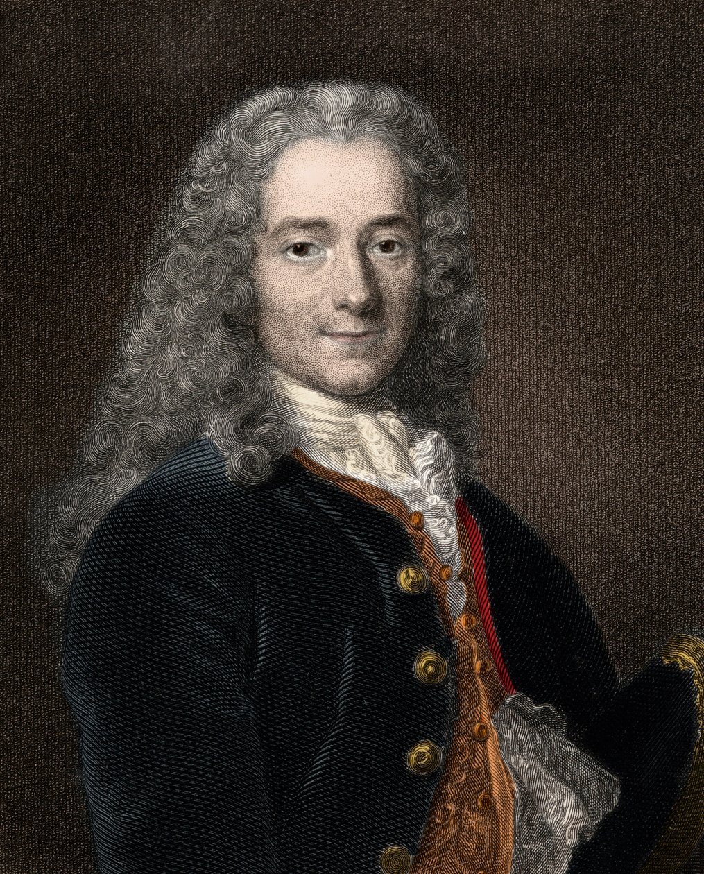 フランスの作家・哲学者Francois-Marie Arouet dit Voltaire（1694-1778）の肖像。 作： 匿名匿名