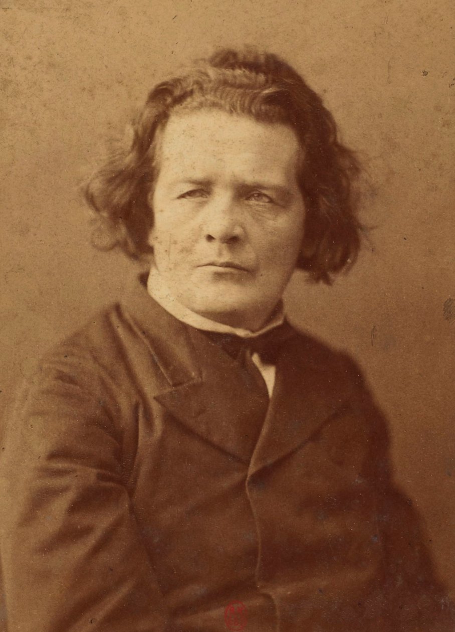 作曲家アントン・ルービンシュタイン（1829-1894）の肖像、アノニマス 。アルブミン写真。個人蔵 作： 匿名匿名