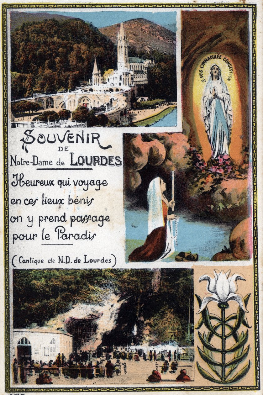 1900年頃のLourdes - Hautes Pyrenees (65)のスーベニア・ポストカード。 作： 匿名匿名