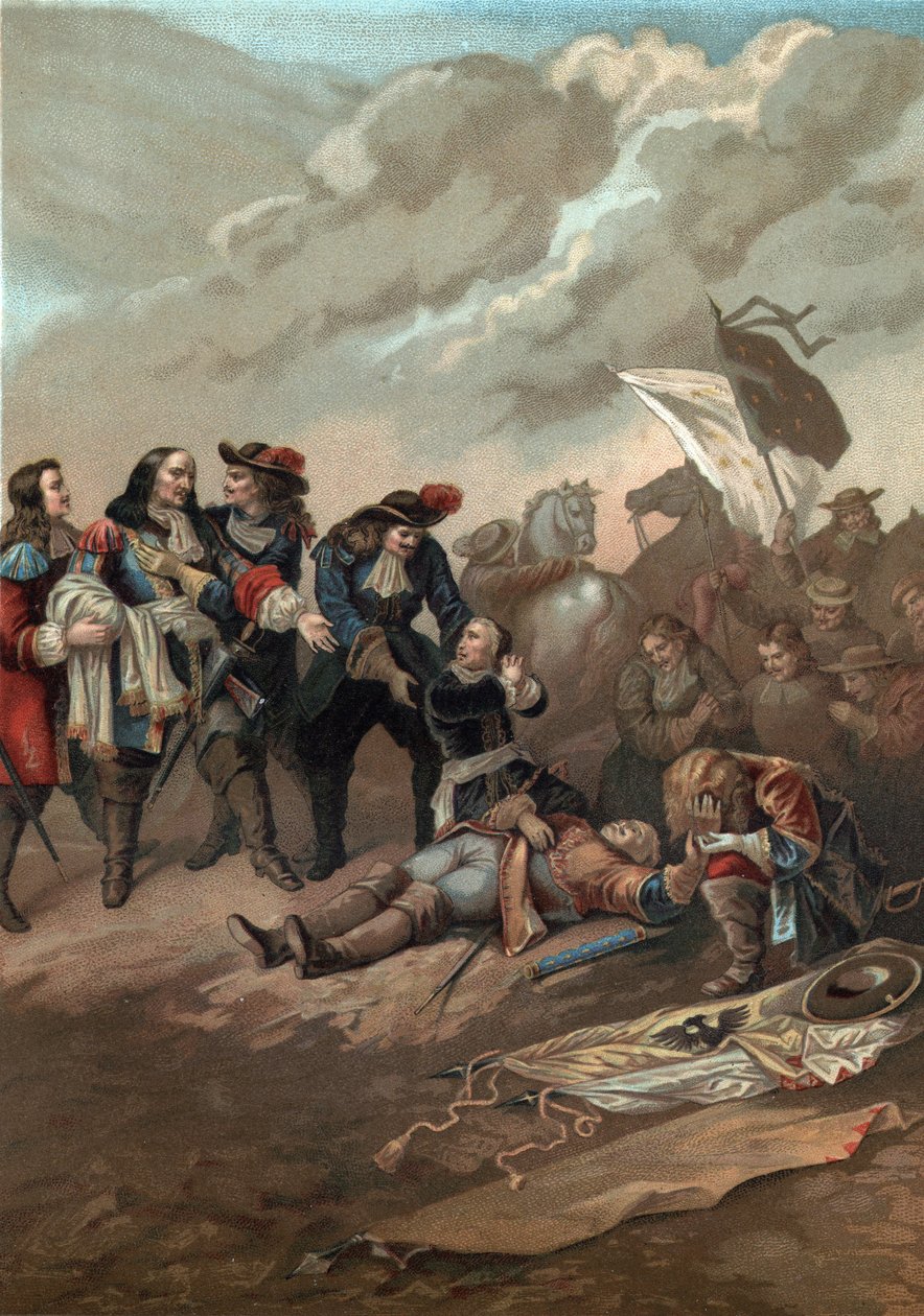 オランダ戦争中の1675年7月27日、アルザスのサスバッハ（またはザルツバッハ）付近でのトゥレンヌ子爵（Henri de la Tour d