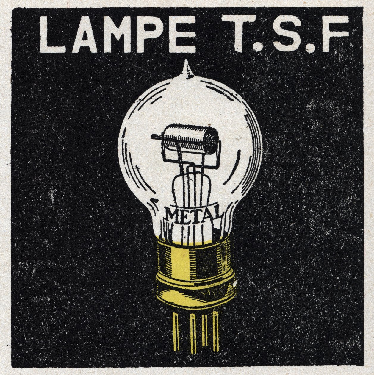 T.S.F.：T.S.F.ランプ 1925年の匿名のイラストです。個人蔵。 作： 匿名匿名