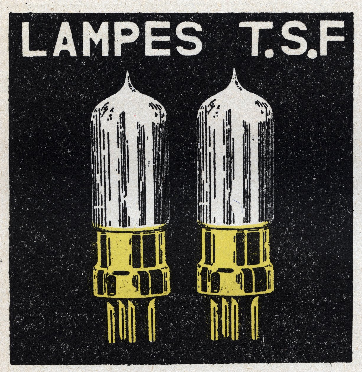 The T.S.F.: lamps T.S.F. 1925年の匿名のイラスト。個人蔵。 作： 匿名匿名