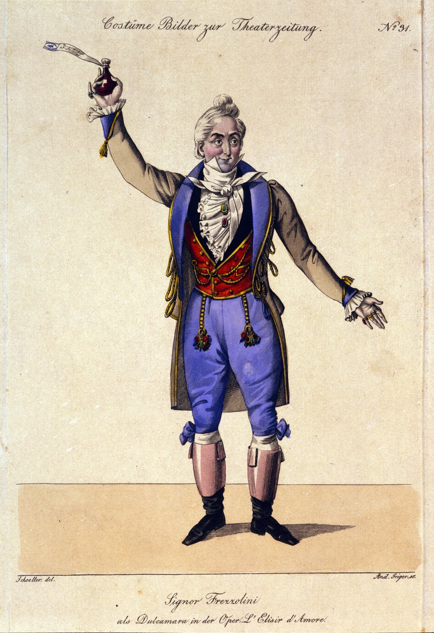 1832年5月12日、ミラノのカノビアーナ劇場で上演されたガエターノ・ドニゼッティ（1797-1848）のオペラ「L