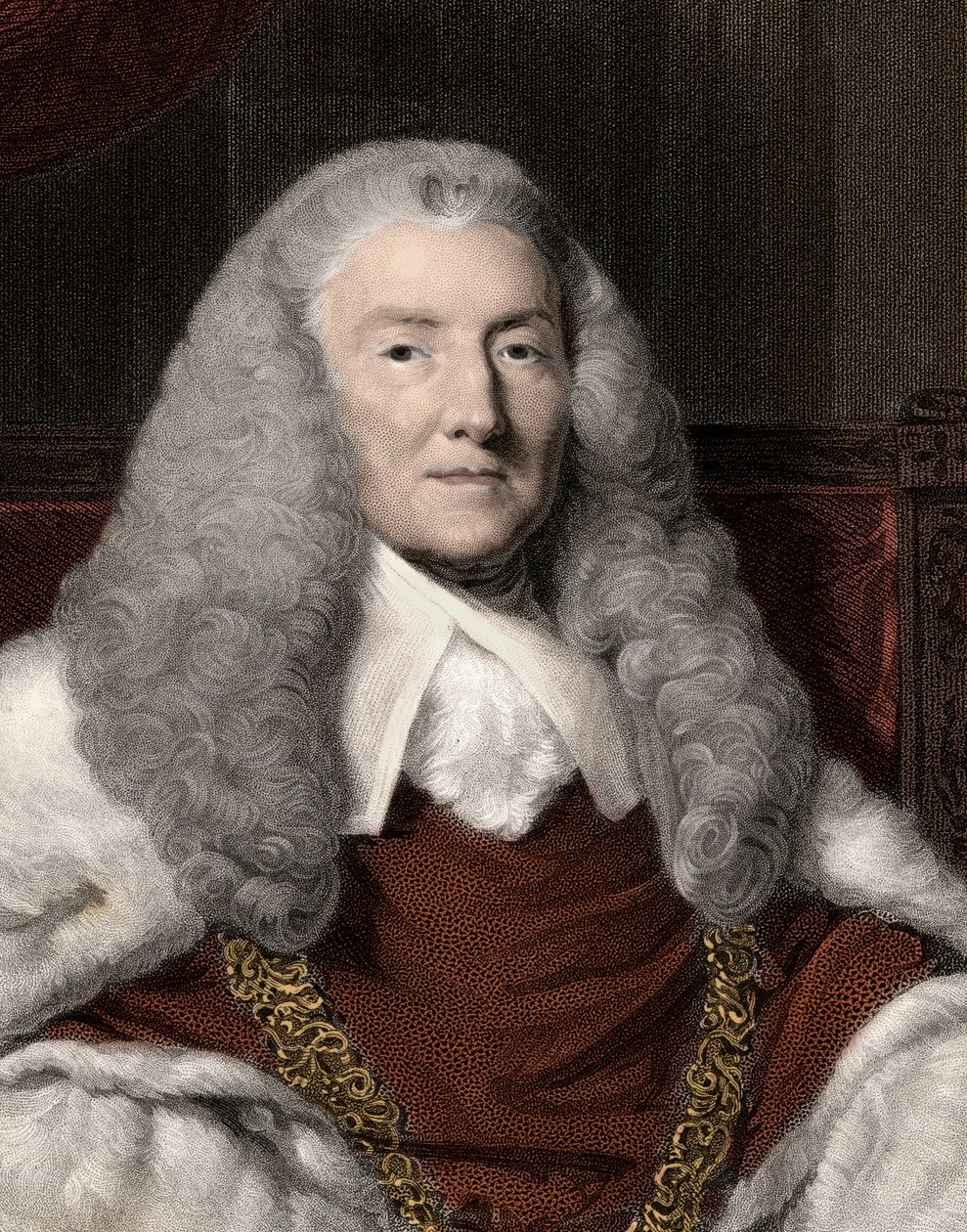 ウィリアム・マレー1世マンスフィールド伯爵（1705～1793）法廷弁護士、英国政治家、判事 - William Murray 1st Earl of Mansfield 作： 匿名匿名
