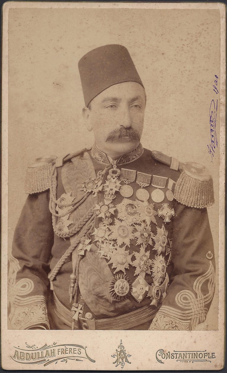 portrait du sultan Abdulhamid II (Abd ul Hamid, Abd-ul-Hamid, Abdulhemit, Abdul-Hamid, Abd al Hamid, Abd al-Hamid) (1842-1918) - スルタン アブドゥエルハミッド2世（1842-1918）、オスマン帝国皇帝、信仰のカリフ、匿名。写真 作： 匿名匿名