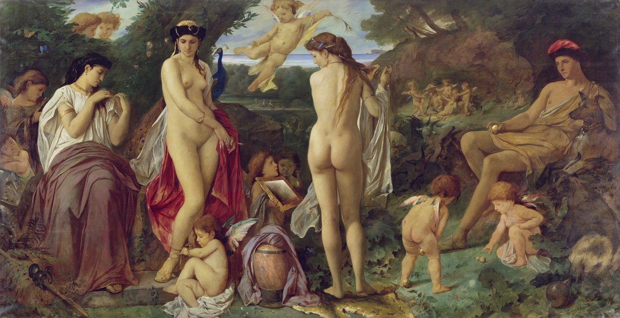 ドイツ語：Das Urteil des Paris パリの審判 作： アンゼルム・フォイエルバッハ