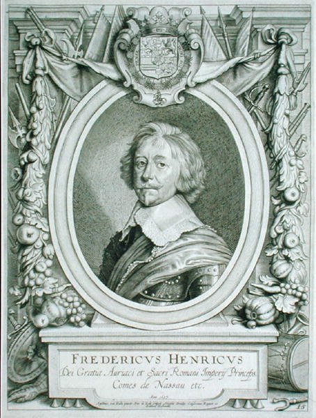 フレデリック・ヘンリー（1584-1647）ナッサウ＝ディレンブルク伯爵、1706年出版の「Portraits des Hommes Illustres」より（彫刻作品） 作： アンセルムスバン（後）ハル