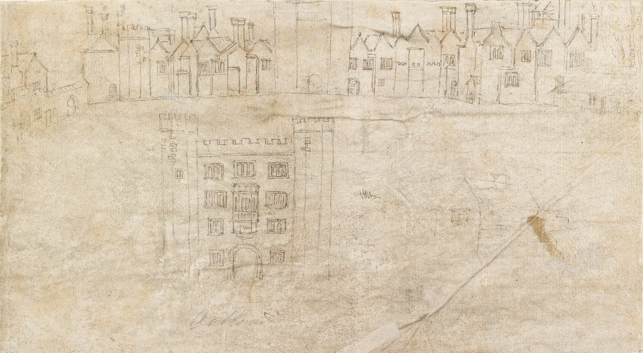 オートランズ宮殿の南正面に沿った建物、1550 年代 作： アントニス・ファン・デン・ウィンガーデ