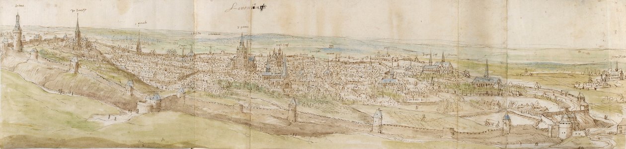 北西からのルーベンのパノラマビュー、c1550-1570 作： アントニス・ファン・デン・ウィンガーデ