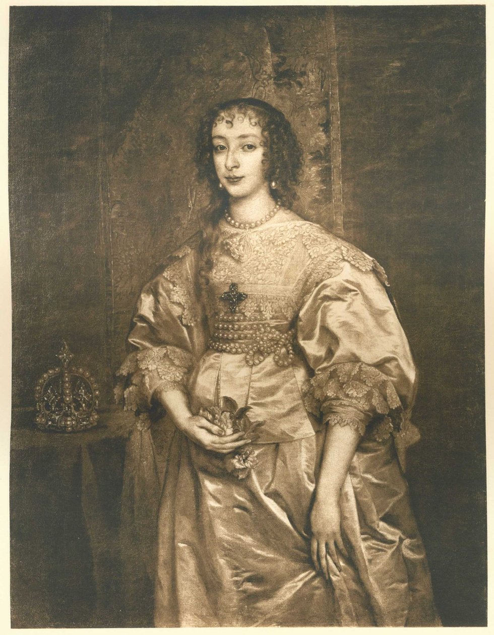 フランスのアンリエットマリア（1609〜1668年）、イングランドのチャールズ1世の妻 作： アンソニー・ヴァン・ダイク