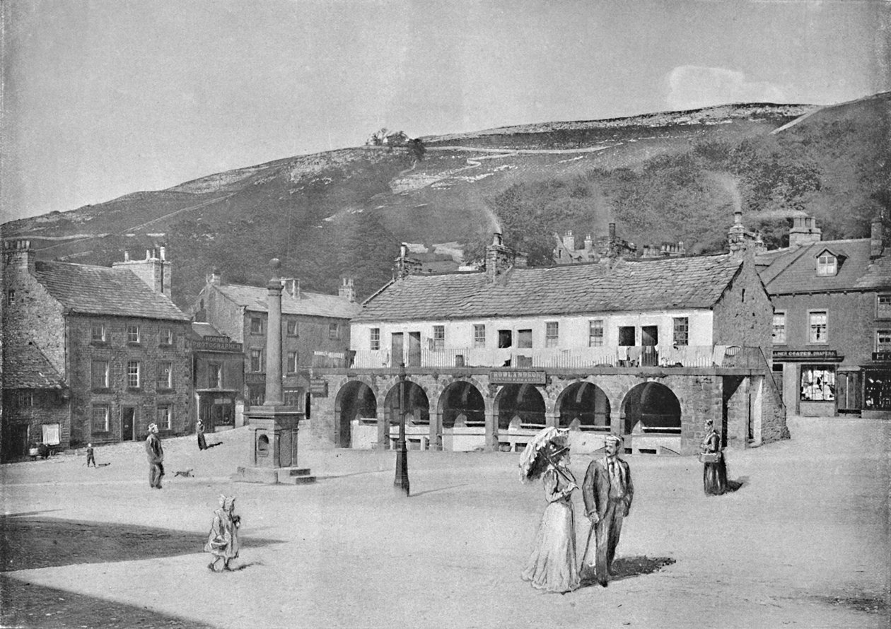 Old Shambles and Market Place、Settle、c1896 作： アンソニー・ホーナー
