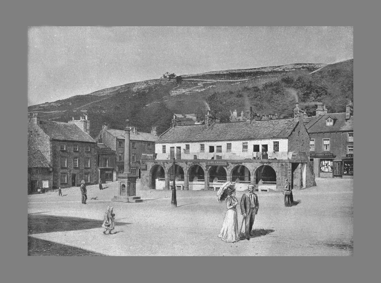 Old Shambles and Market Place、Settle、c1900 作： アンソニー・ホーナー