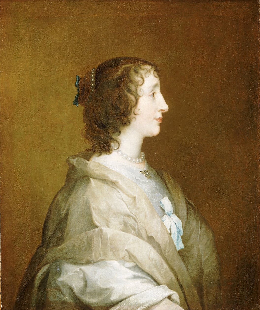ヘンリエッタ・マリア（1609-1669） 1638年頃 油彩・カンヴァス 作： アンソニー・ヴァン（スタジオ）Dyck