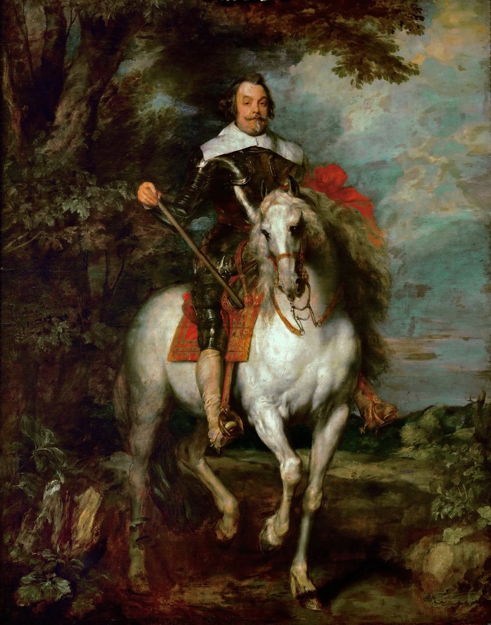 フランシスコデモンカーダの乗馬の肖像画15861635、アイトナ侯爵、オスナ伯爵 作： アンソニー・ヴァン・ダイク