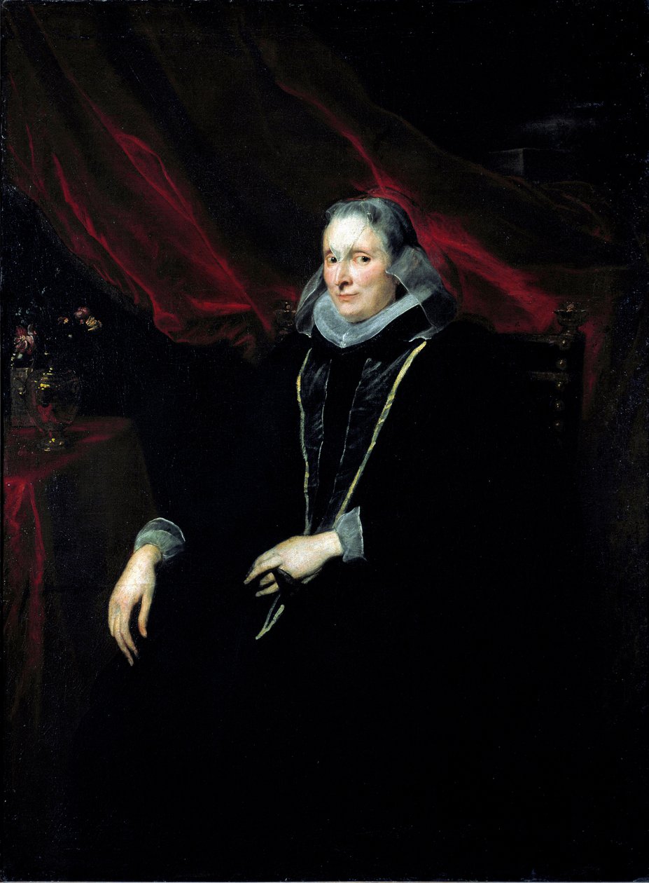 ルイジア・カッタネオ・ジェンティーレの肖像 アントニー・ヴァン・ダイク（1599-1641）による絵画 1621年頃 日。147x112 cm ストラスブール、Musee des Beaux Arts 作： アンソニー・ヴァン・ダイク