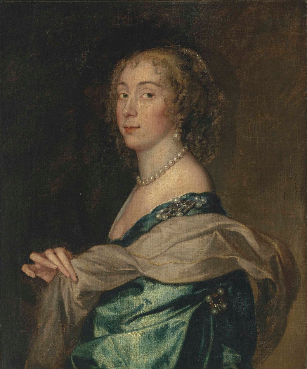 ベイニング夫人ペネロープ（1620-1647）、後のハーバート夫人と思われる女性の肖像画 作： アンソニー・ヴァン・ダイク