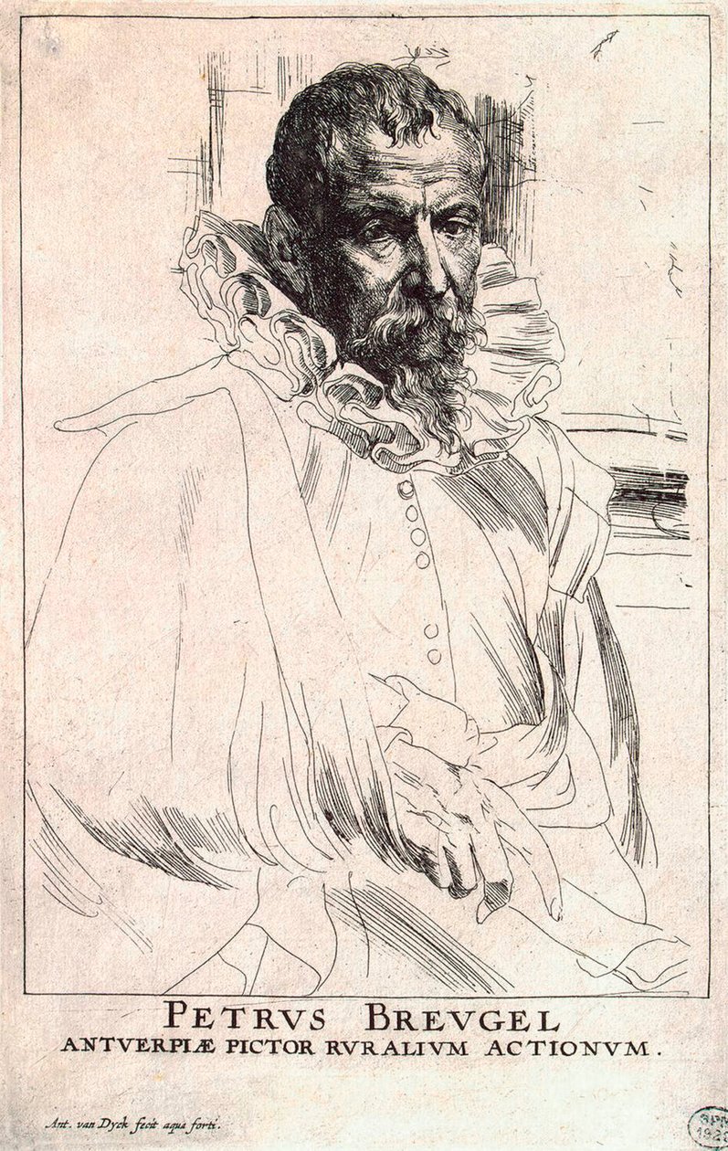 アーティストの肖像画ピエテルブリューゲルザヤンガー、1564-1636年、17世紀初頭 作： アンソニー・ヴァン・ダイク