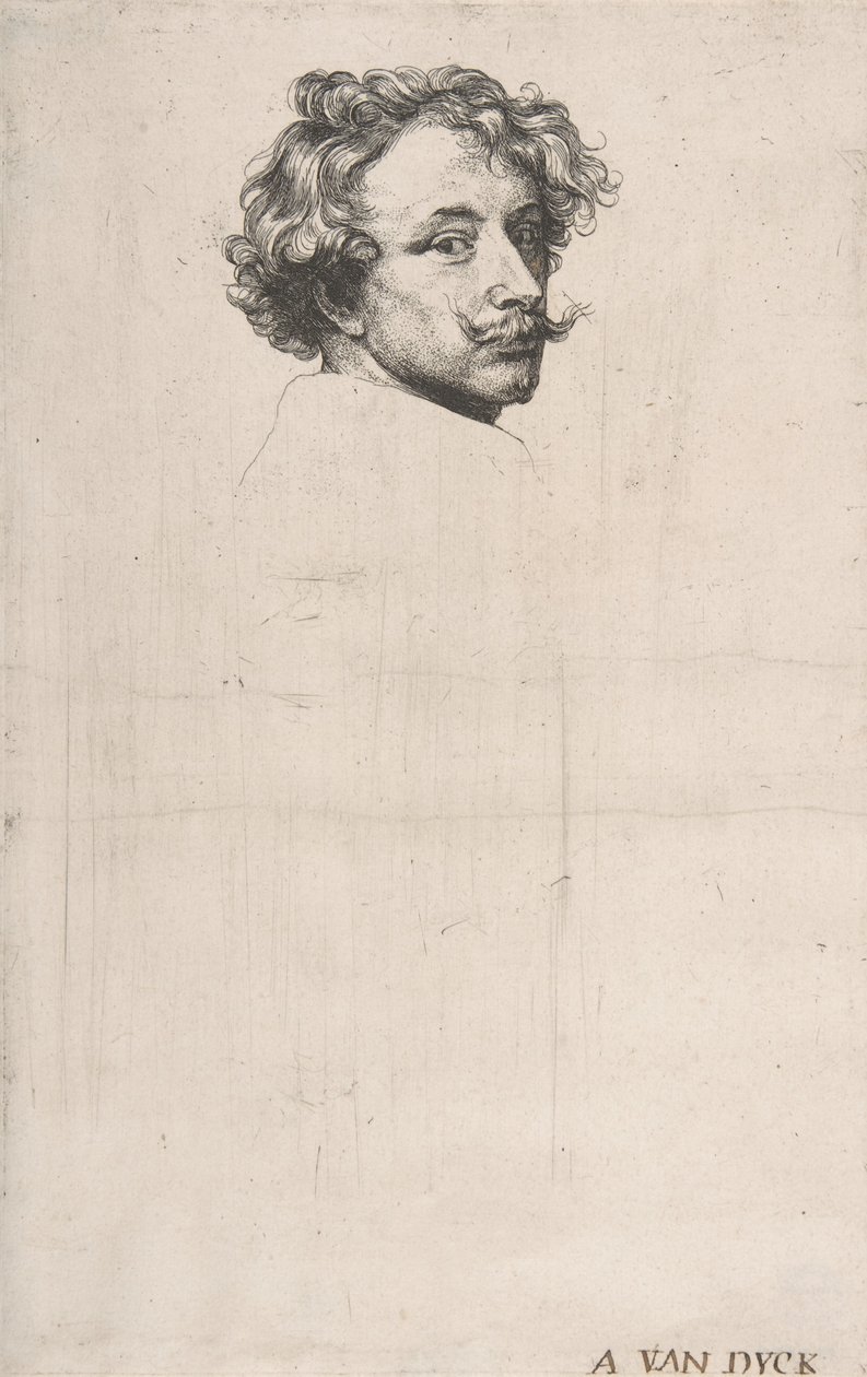 自画像、『イコノグラフィー』より。 1640年。 作： アンソニー・ヴァン・ダイク