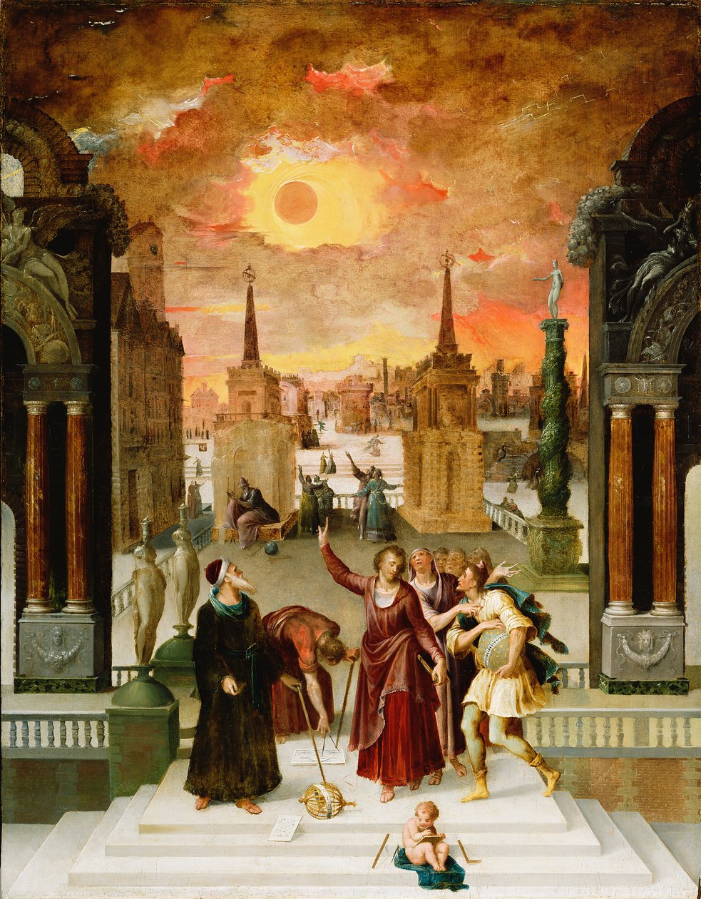 ディオニュシウスは異教の哲学者を改宗させるアレオパジャイト、1570年代 作： アントワーヌ・キャロン