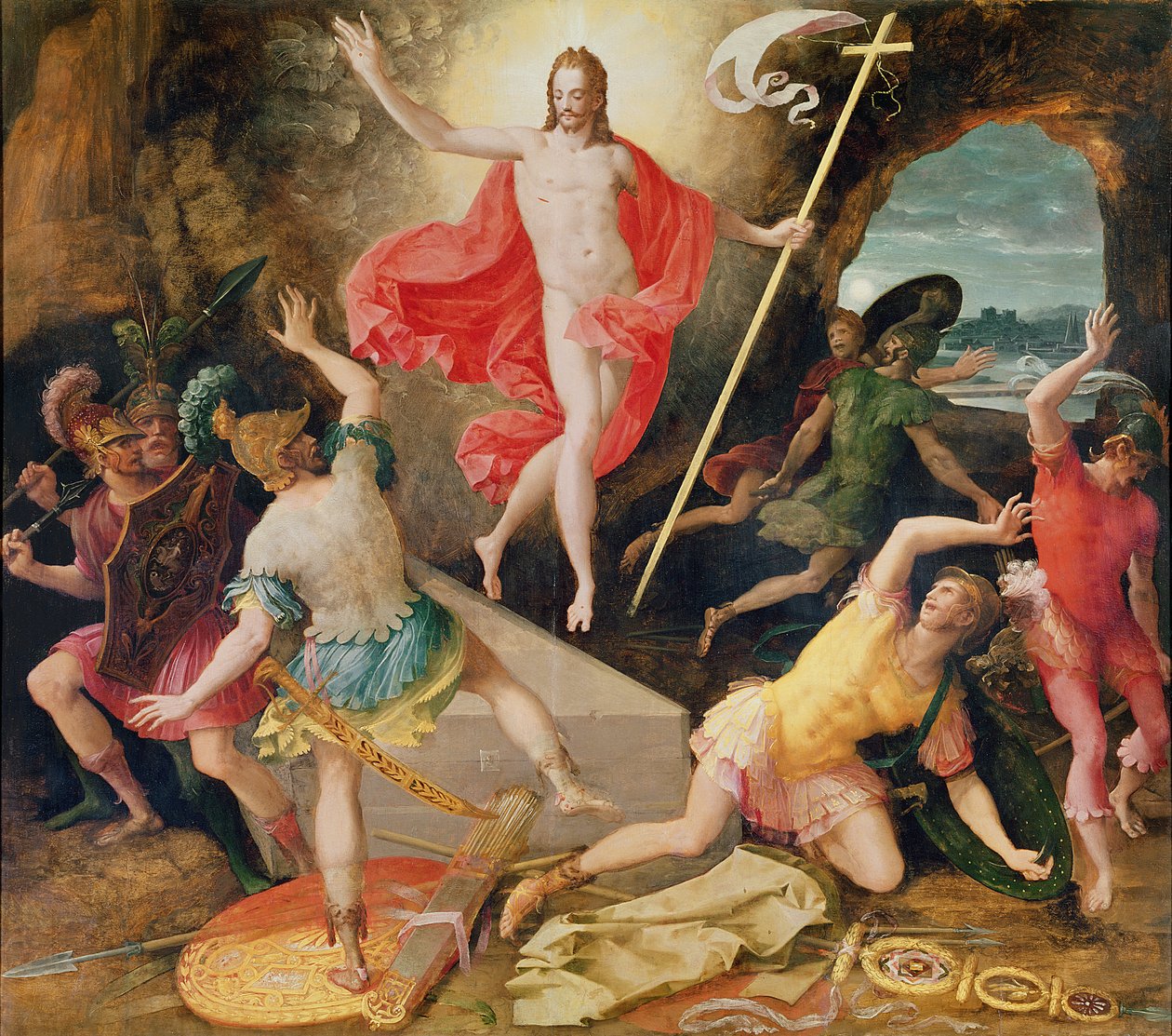 キリストの復活、1594年 作： アントワーヌ・キャロン