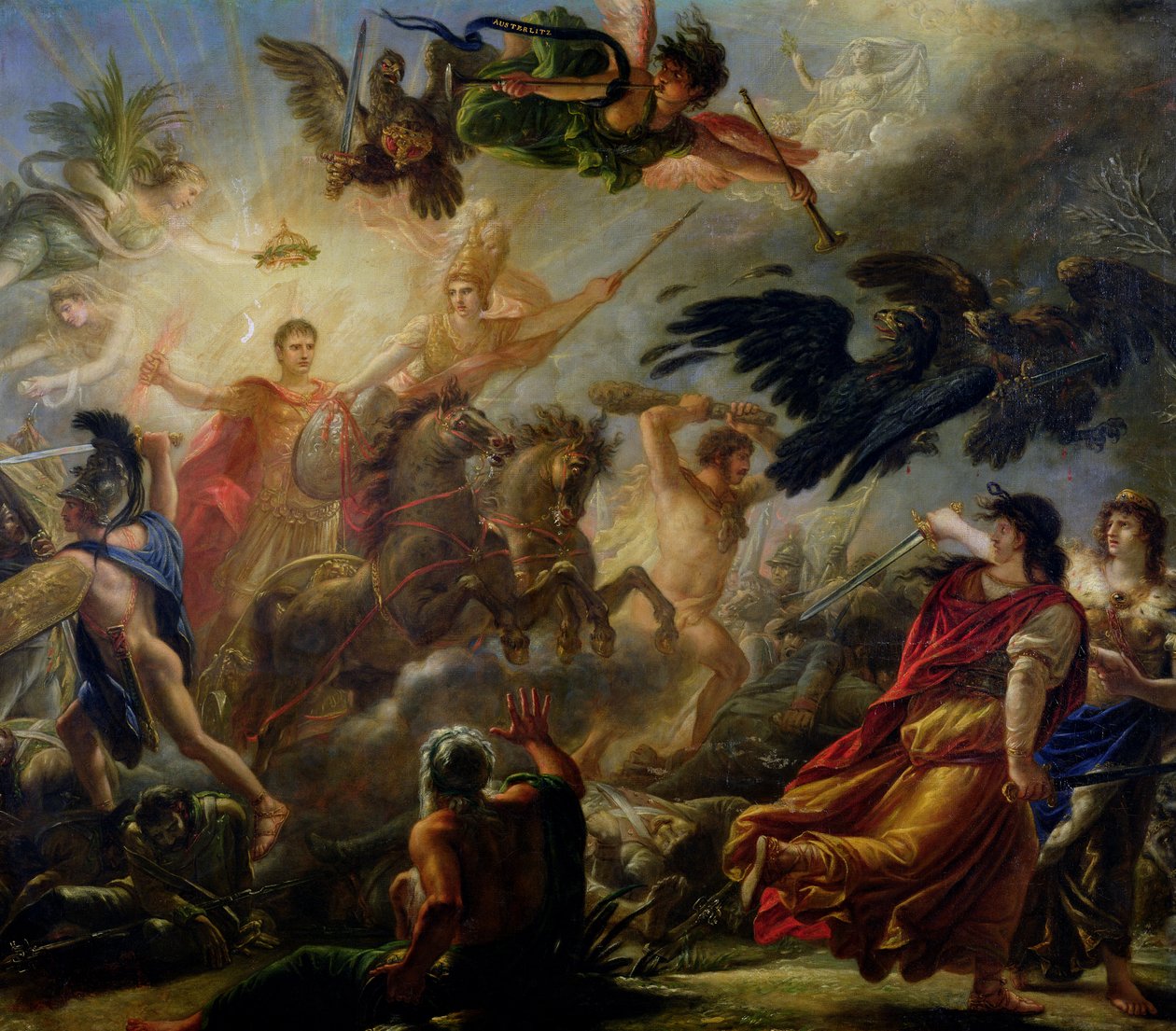 1805年12月2日、アウステルリッツの戦いの寓話 作： アントワーヌ・フランソワ・カレット