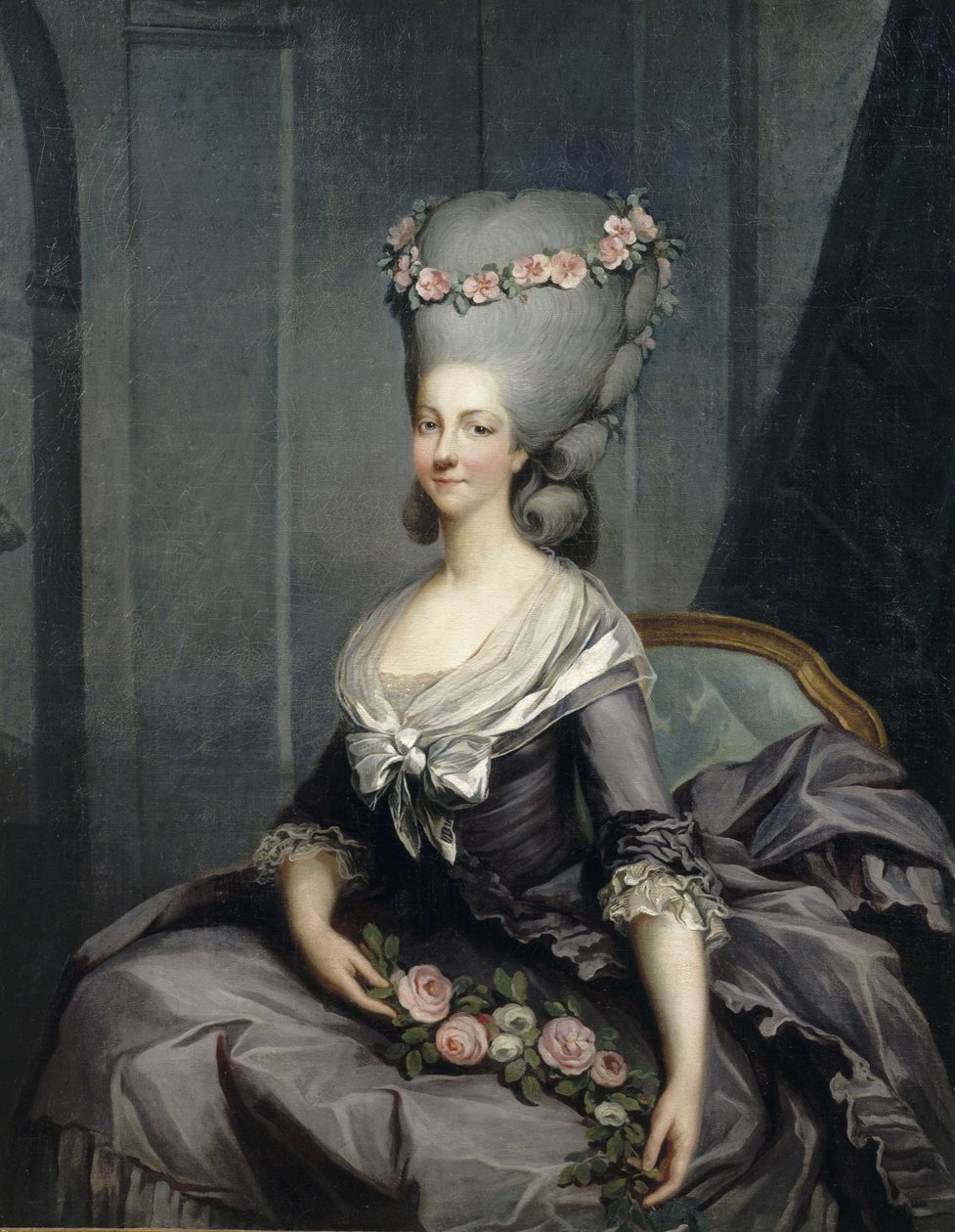 ランバルの王女、サヴォイのマリールイーズテレーズの肖像（1749-1792） 作： アントワーヌ・フランソワ・カレット