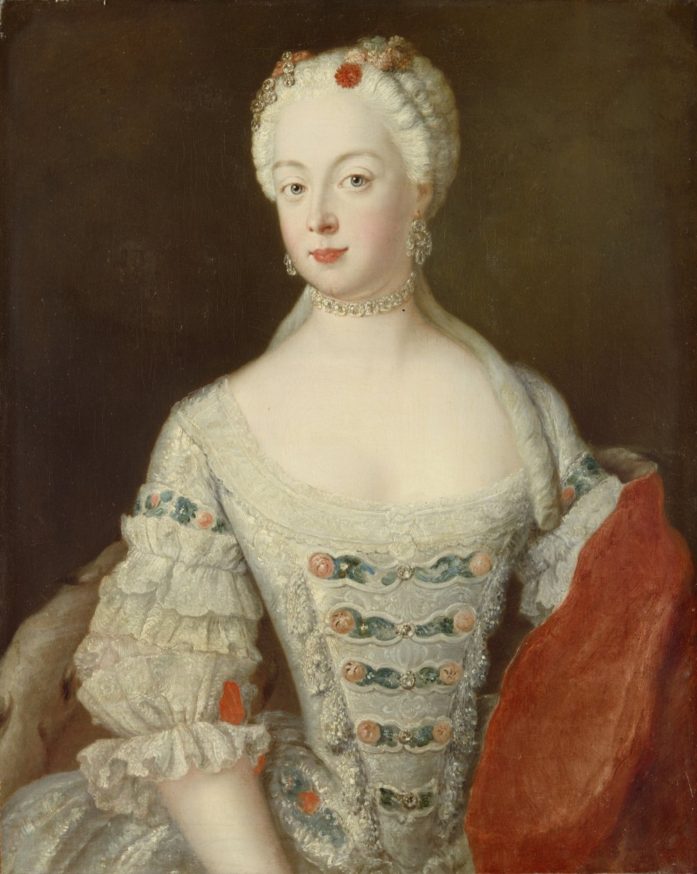 プリウスンのエリザベス皇太子妃、1735年頃 作： アントワーヌ・ペーネ